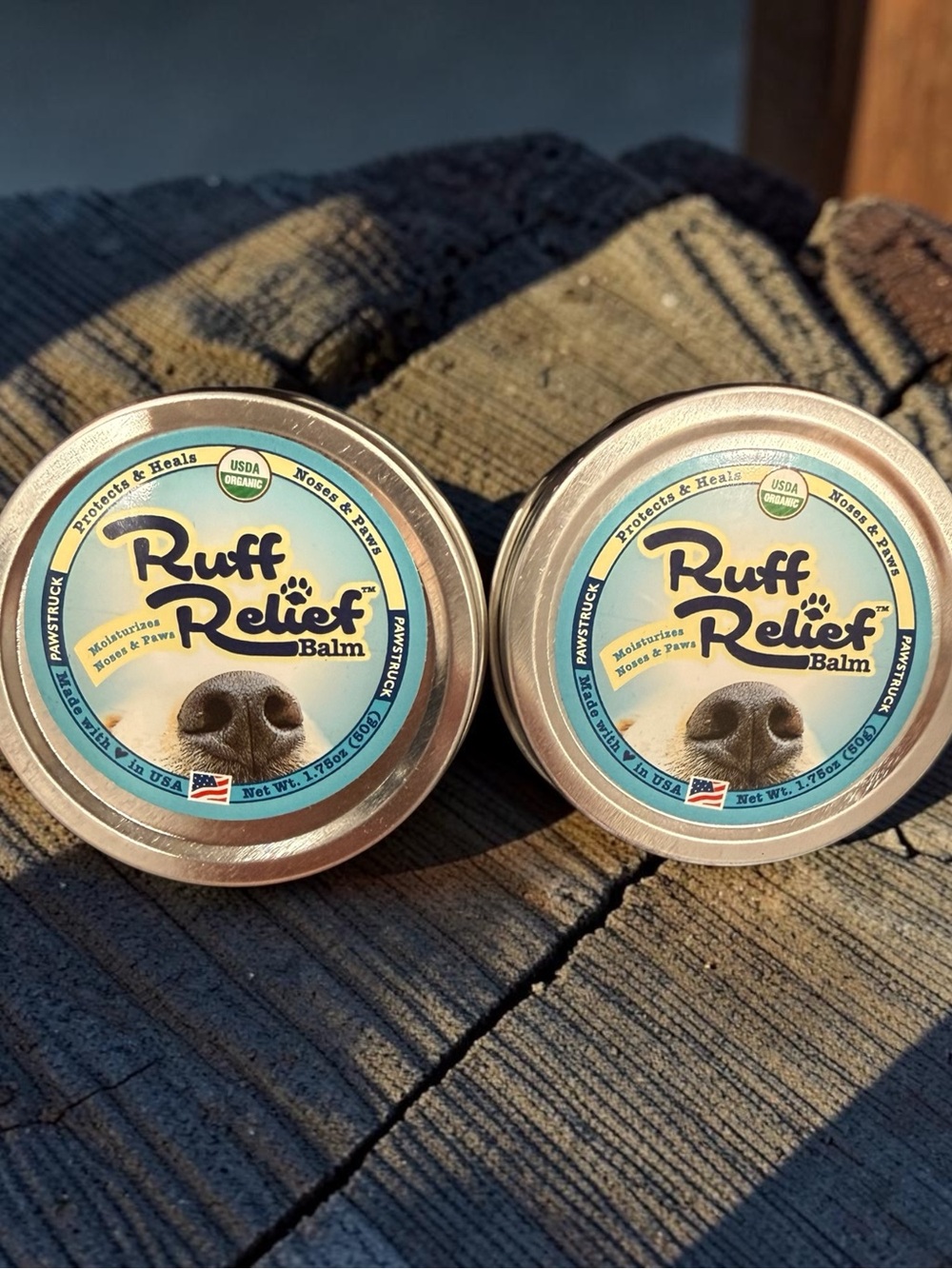 Pawstruck Ruff Relief Balm 2-Pack – Organic Nose & Paw Balm for Dogs